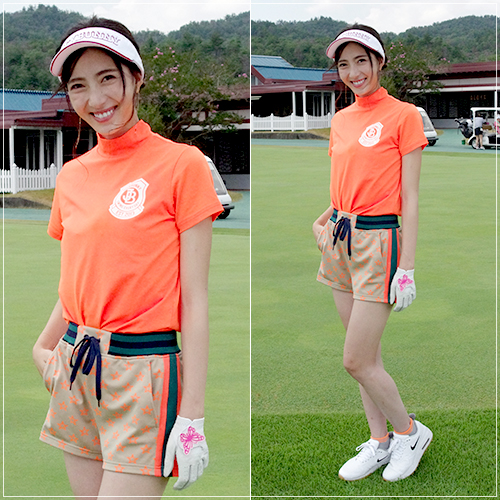 湯浅喬子ゴルフファッションメイン写真